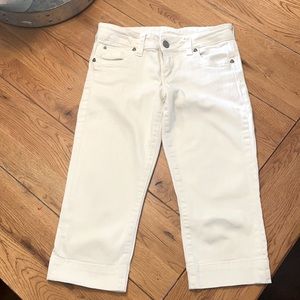 Kut from the Kloth cropped white jeans